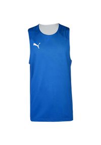 Tank top Puma Basketball Practice. Kolor: wielokolorowy, niebieski, biały. Materiał: dzianina. Sport: koszykówka #1