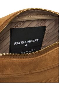 Patrizia Pepe Torebka 8B0254/L152-B768 Beżowy. Kolor: beżowy. Materiał: skórzane, zamszowe