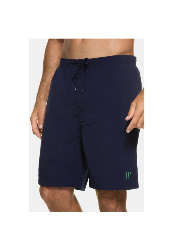 JAY-PI - Męskie Kąpielówki moda plażowa elastyczny pas do rozm. 8XL. Kolekcja: plus size. Kolor: niebieski. Materiał: poliester, poliamid, materiał. Długość: do kolan