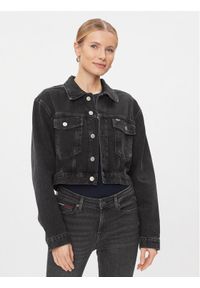 Tommy Jeans Kurtka jeansowa Claire DW0DW16054 Czarny Regular Fit. Kolor: czarny. Materiał: bawełna #1