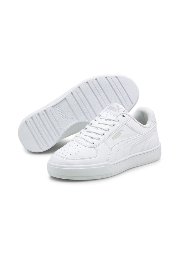 Buty do chodzenia dla dzieci Puma Caven JR. Kolor: biały, wielokolorowy. Materiał: guma, materiał, tkanina, syntetyk. Sport: turystyka piesza