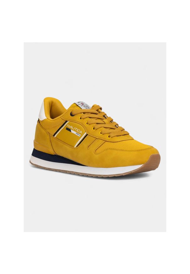 Sneakersy męskie Nautica ARNOLD SOLEIL-WHITE-DEEP. Kolor: żółty