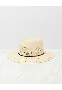 MAISON MICHEL PARIS - Słomiany kapelusz Virginie. Kolor: beżowy. Materiał: lakier. Wzór: aplikacja. Sezon: lato #3