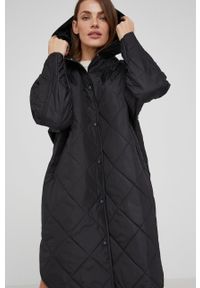 Answear Lab kurtka damska kolor czarny przejściowa oversize. Kolor: czarny. Długość rękawa: raglanowy rękaw. Styl: wakacyjny #6