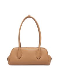 Calvin Klein Torebka Emblem Trio Pebble Shoulder Bag LV04F3743G Beżowy. Kolor: beżowy. Materiał: skórzane #3