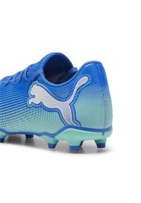 Puma - Buty piłkarskie FUTURE 7 PLAY FG/AG PUMA Hyperlink Blue Mint White Green. Kolor: biały, zielony, niebieski, wielokolorowy. Materiał: syntetyk, materiał. Szerokość cholewki: normalna. Sport: piłka nożna