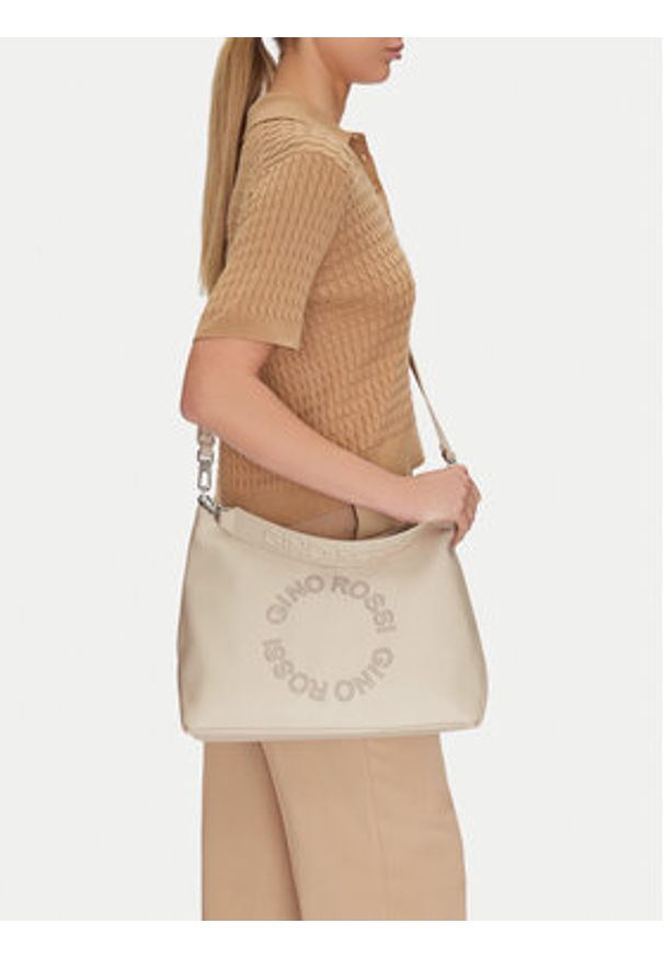 Gino Rossi Torebka WEN-44 Beżowy. Kolor: beżowy. Materiał: skórzane