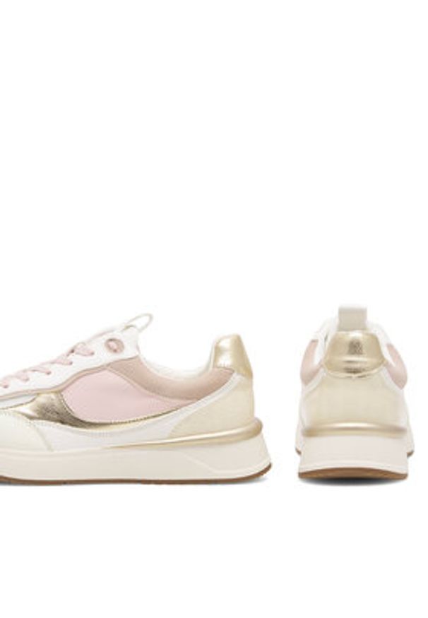 DeeZee Sneakersy WS6301-01 Écru. Materiał: skóra