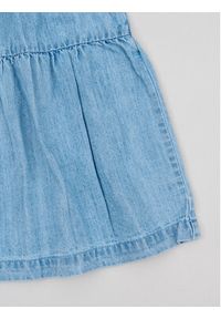 Zippy Sukienka jeansowa ZKGAP0501 23022 Niebieski Regular Fit. Kolor: niebieski. Materiał: bawełna #9
