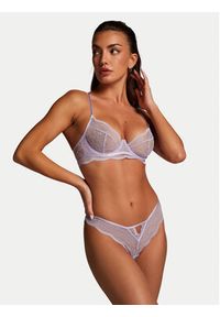 Hunkemöller Biustonosz z fiszbiną Isabelle 204678 Fioletowy. Kolor: fioletowy. Materiał: syntetyk