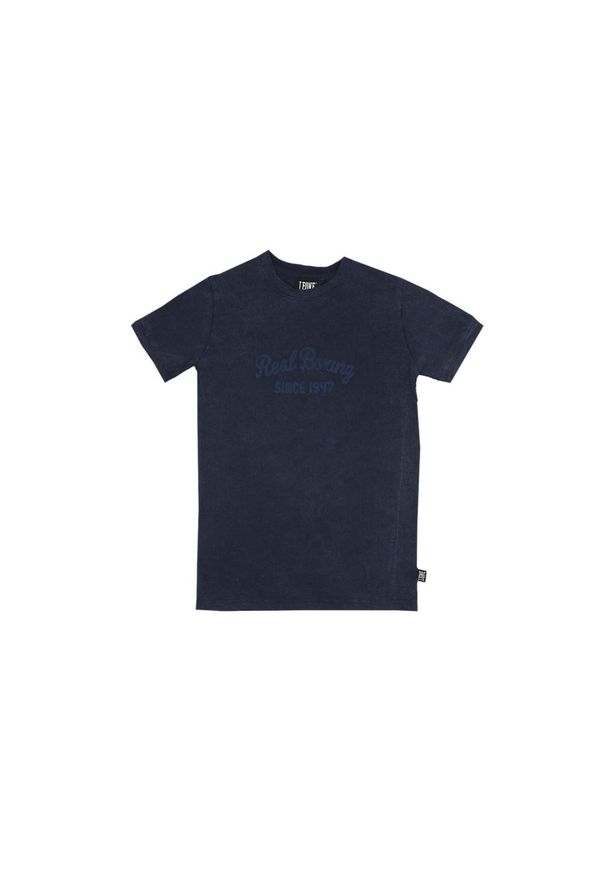 LEONE 1947 APPAREL - Dziecięca koszulka z krótkim rękawem Real Boxing w kolorze starego barwnika. Kolor: niebieski. Długość rękawa: krótki rękaw. Długość: krótkie. Sport: joga i pilates