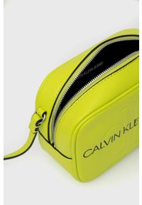 Calvin Klein Jeans - Torebka. Kolor: zielony. Rodzaj torebki: na ramię #3