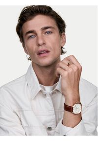Daniel Wellington Zegarek Classic Day Display 40 DW00100829 Różowe złoto. Kolor: wielokolorowy, różowy, złoty. Materiał: skóra #5