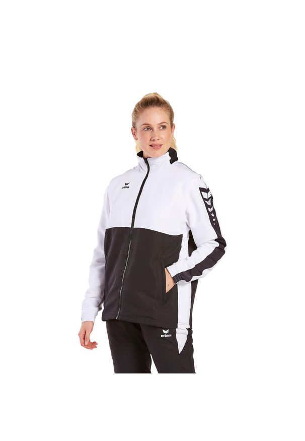 ERIMA - Kurtka Erima Six Wings. Typ kołnierza: kaptur. Kolor: wielokolorowy, biały, czarny. Materiał: polar