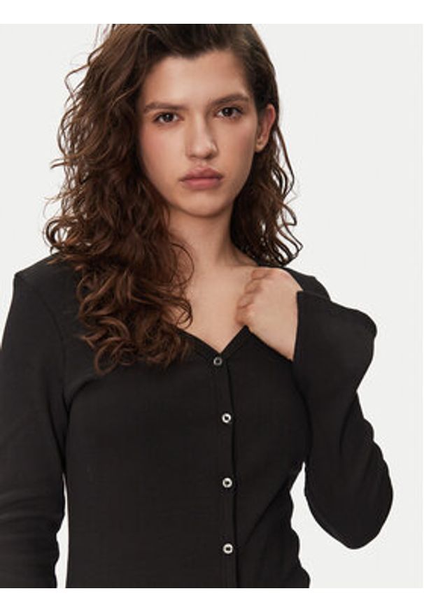 Calvin Klein Jeans Sukienka codzienna J20J224830 Czarny Slim Fit. Okazja: na co dzień. Kolor: czarny. Materiał: bawełna. Typ sukienki: proste. Styl: casual