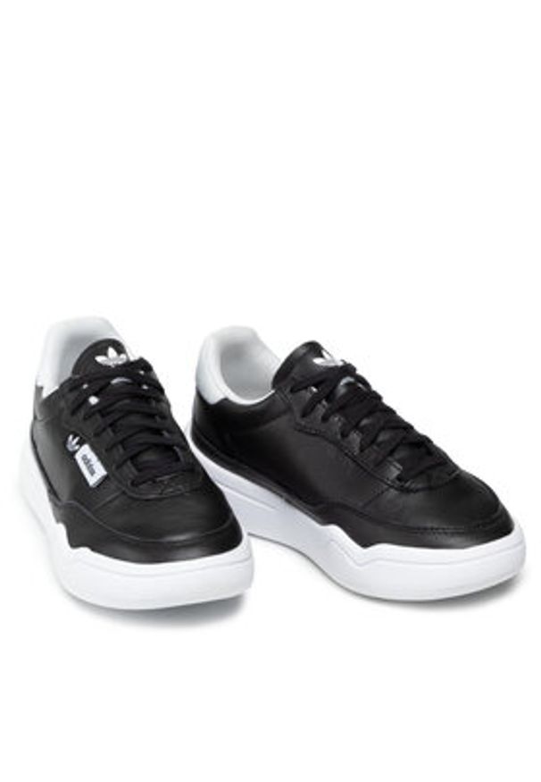 Adidas - adidas Sneakersy Her Court W GW8213 Czarny. Kolor: czarny. Materiał: skóra