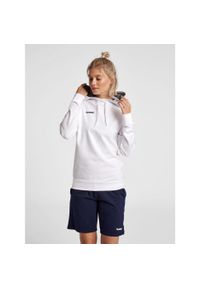 Bluza sportowa z kapturem damska Hummel Go Cotton Hoodie Woman. Typ kołnierza: kaptur. Kolor: biały