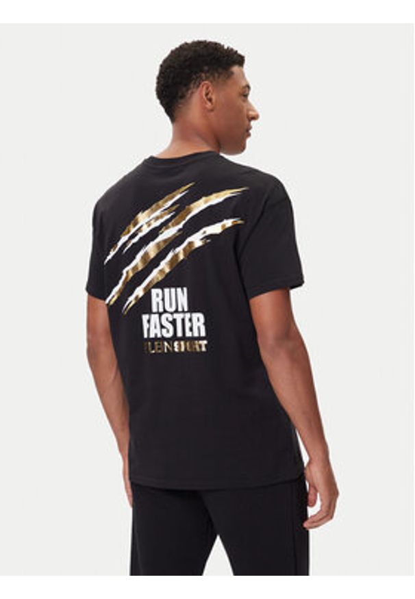 Plein Sport T-Shirt FAEC MTK8356 STE001N Czarny Loose Fit. Kolor: czarny. Materiał: bawełna. Styl: sportowy