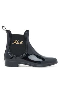 Karl Lagerfeld - KARL LAGERFELD Kalosze Kalosh II KL94775 Czarny. Kolor: czarny. Materiał: guma