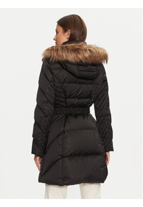Guess Płaszcz zimowy New Olga W4BL40 WEX52 Czarny Regular Fit. Kolor: czarny. Materiał: syntetyk. Sezon: zima