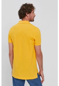 United Colors of Benetton Polo męskie kolor żółty gładki. Okazja: na co dzień. Typ kołnierza: polo. Kolor: żółty. Długość: krótkie. Wzór: gładki. Styl: casual #3