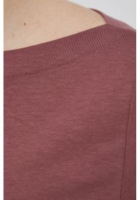 Vero Moda t-shirt damski kolor różowy. Kolor: różowy. Materiał: dzianina. Wzór: gładki