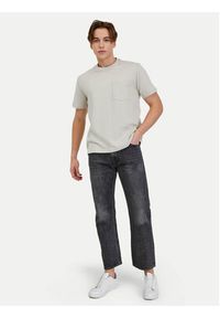 GAP - Gap T-Shirt 507947-03 Beżowy Regular Fit. Kolor: beżowy. Materiał: syntetyk, bawełna #3