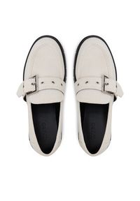 Hugo - HUGO Loafersy 50541731 Écru. Materiał: skóra, zamsz #4