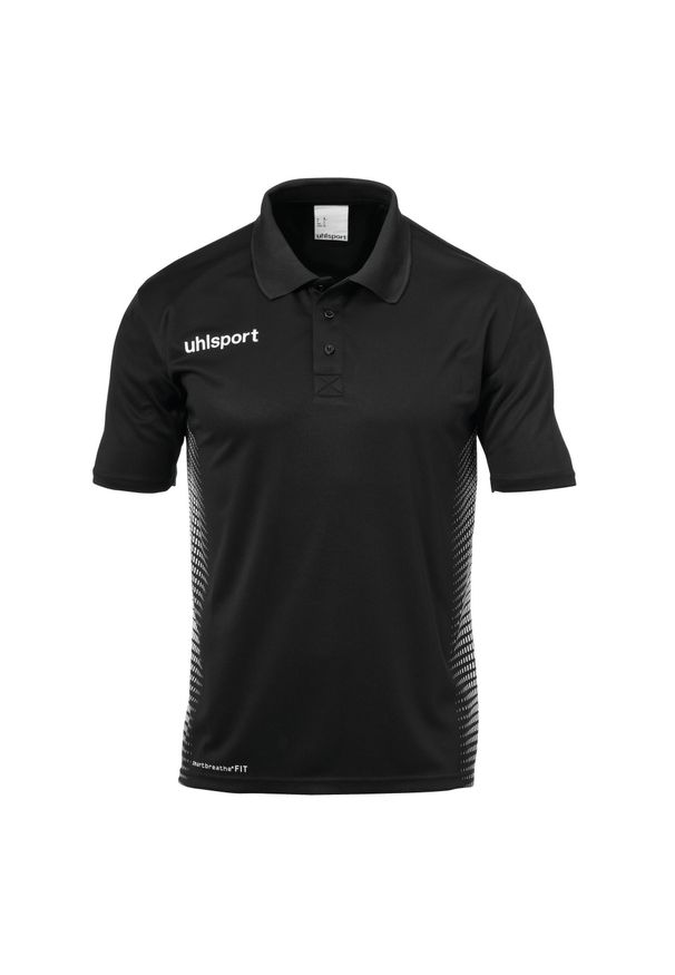 UHLSPORT - Dziecięca koszulka polo Uhlsport Score. Typ kołnierza: polo. Kolor: czarny, biały, wielokolorowy. Sport: fitness, piłka nożna