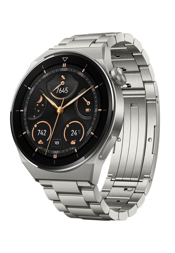 HUAWEI - Smartwatch Huawei Watch GT 3 Pro 46mm Elite. Rodzaj zegarka: smartwatch. Materiał: materiał, skóra. Styl: sportowy, klasyczny, elegancki, retro