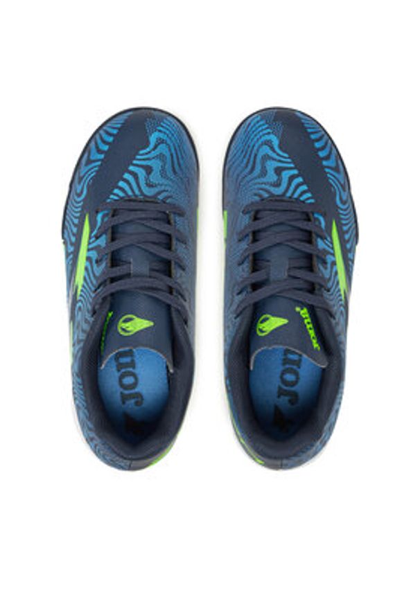 Joma Buty do piłki nożnej Evolutiion Jr 2503 EVJS2503TF Granatowy. Kolor: niebieski. Materiał: skóra