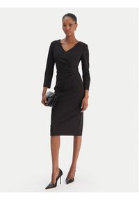 Rinascimento Sukienka koktajlowa CFC0126655003 Czarny Slim Fit. Kolor: czarny. Materiał: syntetyk. Styl: wizytowy #2