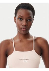 Calvin Klein Jeans Body Monologo J20J223421 Różowy Slim Fit. Kolor: różowy. Materiał: bawełna