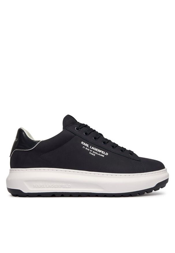 Karl Lagerfeld - KARL LAGERFELD Sneakersy Kapri Lug KL57522 Granatowy. Kolor: niebieski. Materiał: nubuk, skóra