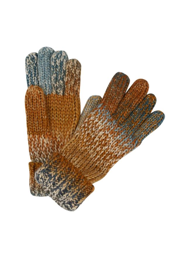 Regatta - Damskie Rękawiczki Dzianinowe Frosty Gloves VI. Kolor: szary. Materiał: dzianina. Sport: turystyka piesza