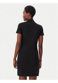 Lacoste Sukienka codzienna EF5473 Czarny Slim Fit. Okazja: na co dzień. Kolor: czarny. Materiał: bawełna. Typ sukienki: proste. Styl: casual #4