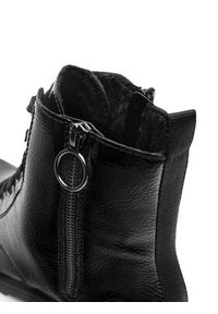 Rieker Trzewiki Y9111-00 Czarny. Kolor: czarny. Materiał: materiał #4