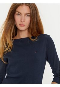 TOMMY HILFIGER - Tommy Hilfiger Bluzka New Cody WW0WW40589 Granatowy Slim Fit. Kolor: niebieski. Materiał: bawełna