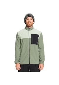 Quiksilver - dla Mężczyzn AKER Zielony. Kolor: niebieski. Materiał: poliester, materiał