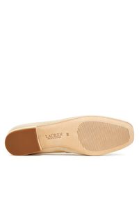 Lauren Ralph Lauren - LAUREN RALPH LAUREN Baleriny Emellie 802974358001 Beżowy. Kolor: beżowy. Materiał: zamsz, skóra #4