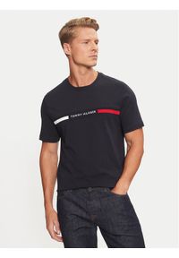 TOMMY HILFIGER - Tommy Hilfiger T-Shirt MW0MW36498 Granatowy Regular Fit. Kolor: niebieski. Materiał: bawełna