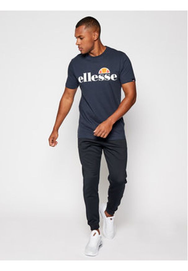 Ellesse T-Shirt Sl Prado SHC07405 Granatowy Regular Fit. Kolor: niebieski. Materiał: bawełna