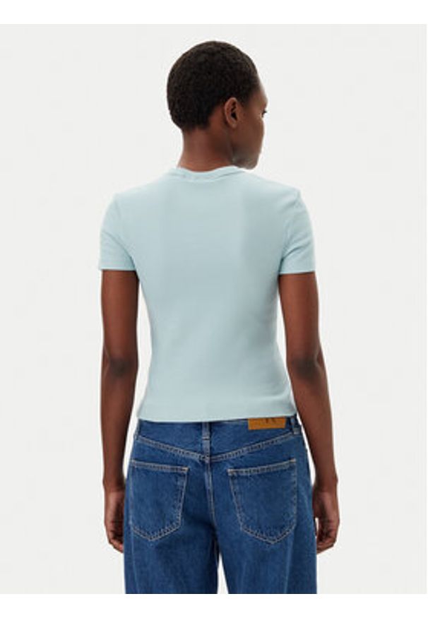 Calvin Klein Jeans T-Shirt J20J225245 Niebieski Slim Fit. Kolor: niebieski. Materiał: bawełna