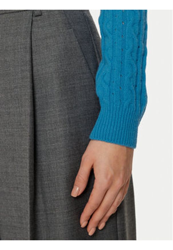 United Colors of Benetton - United Colors Of Benetton Sweter 1244D10AX Niebieski Regular Fit. Kolor: niebieski. Materiał: wełna