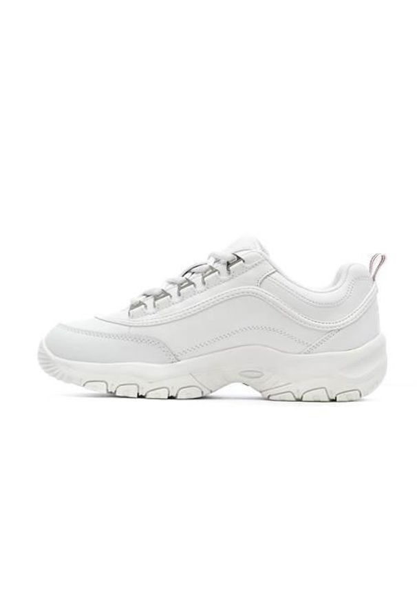 Buty do chodzenia damskie Fila Strada Low Teens. Zapięcie: sznurówki. Kolor: biały. Materiał: materiał, syntetyk, tkanina. Szerokość cholewki: normalna. Sport: turystyka piesza