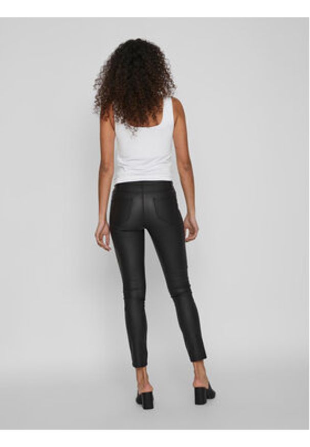 Vila Spodnie materiałowe Commit 14036194 Czarny Skinny Fit. Kolor: czarny. Materiał: wiskoza