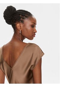 Imperial Sukienka koktajlowa AEAOGBA Brązowy Regular Fit. Kolor: brązowy. Materiał: syntetyk. Styl: wizytowy #2