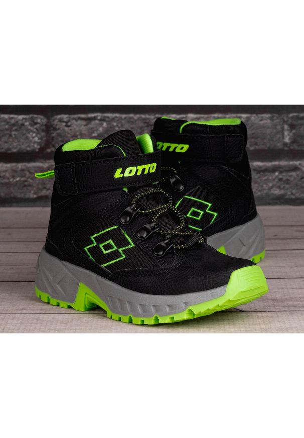 LOTTO - Buty dziecięce zimowe Lotto WOODLARK MID K. Kolor: wielokolorowy, czarny, zielony. Sezon: zima