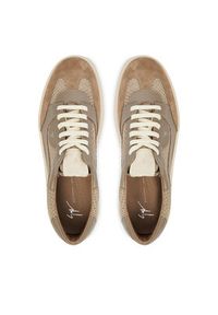 Giuseppe Zanotti Sneakersy RM60013 Beżowy ciemny. Kolor: beżowy. Materiał: skóra #6