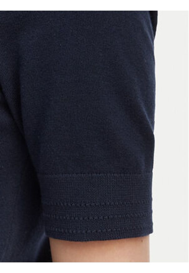 TOMMY HILFIGER - Tommy Hilfiger T-Shirt WW0WW49705 Granatowy Slim Fit. Kolor: niebieski. Materiał: syntetyk